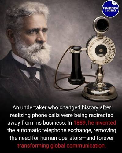 Almon B. Strowger. Pelopor Automatic Telephone Switching