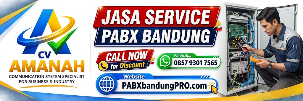 Service pabx bandung cv amanah banner