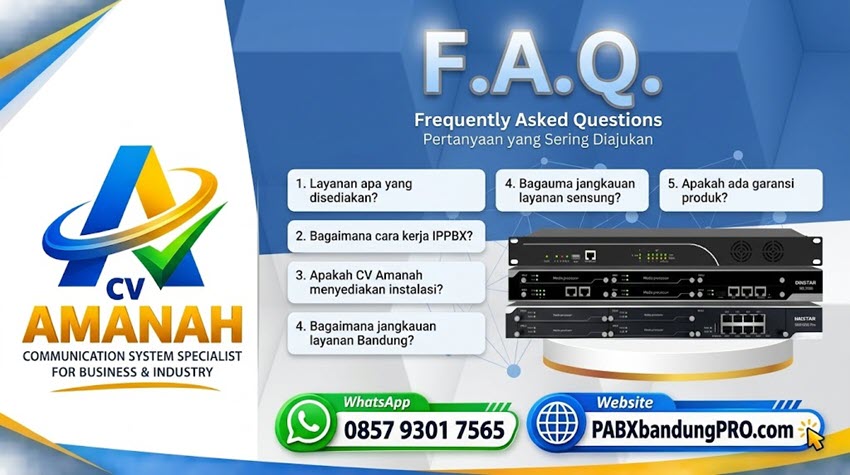 faq pabx bandung cv amanah