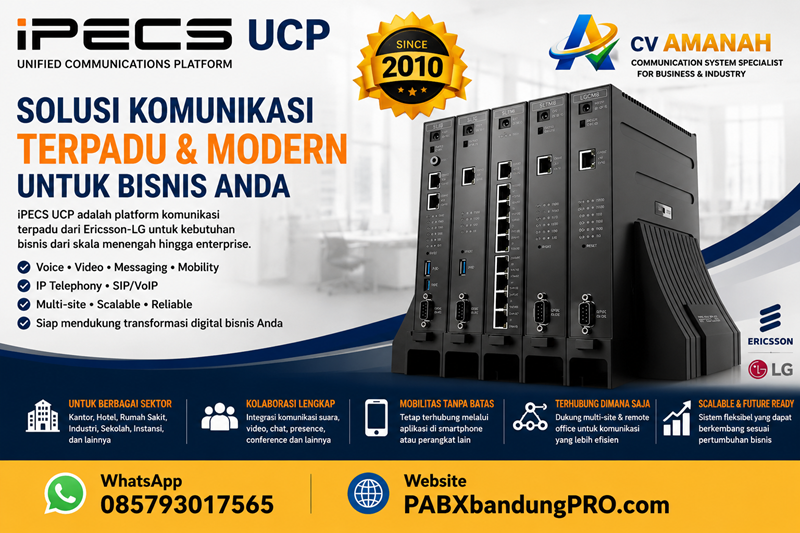pabx bandung ericssonlg UCP cv amanah spesialis UCP
