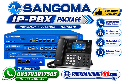 paket ip pabx bandung sangoma harga murah