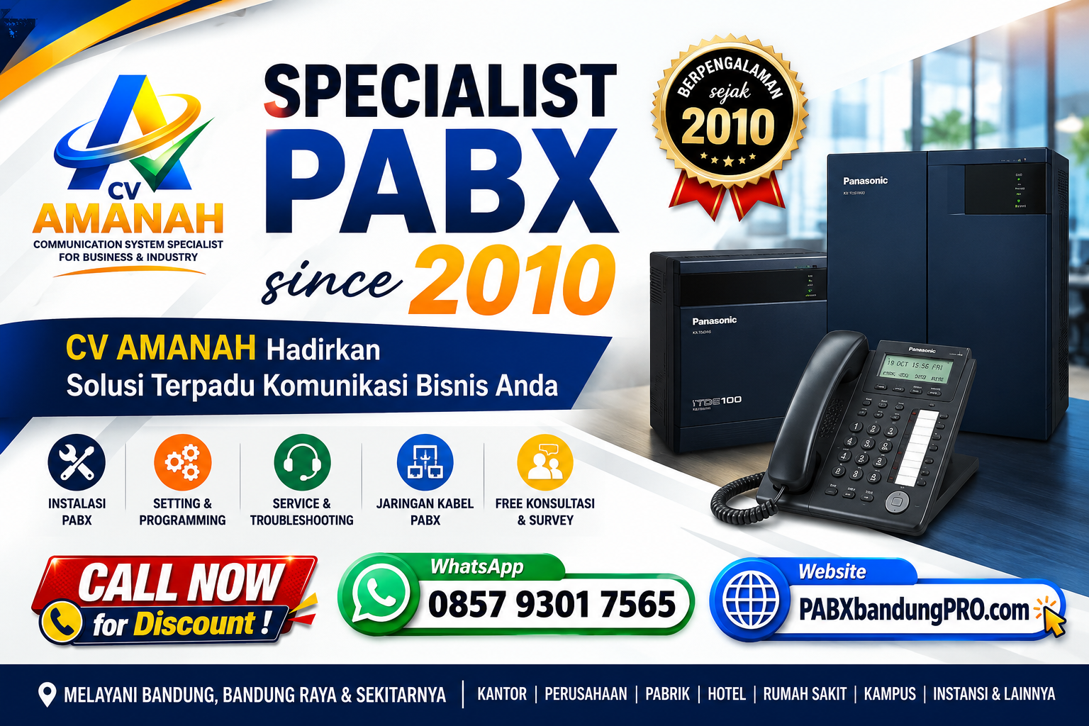 specialist spesialis pabx bandung cv amanah